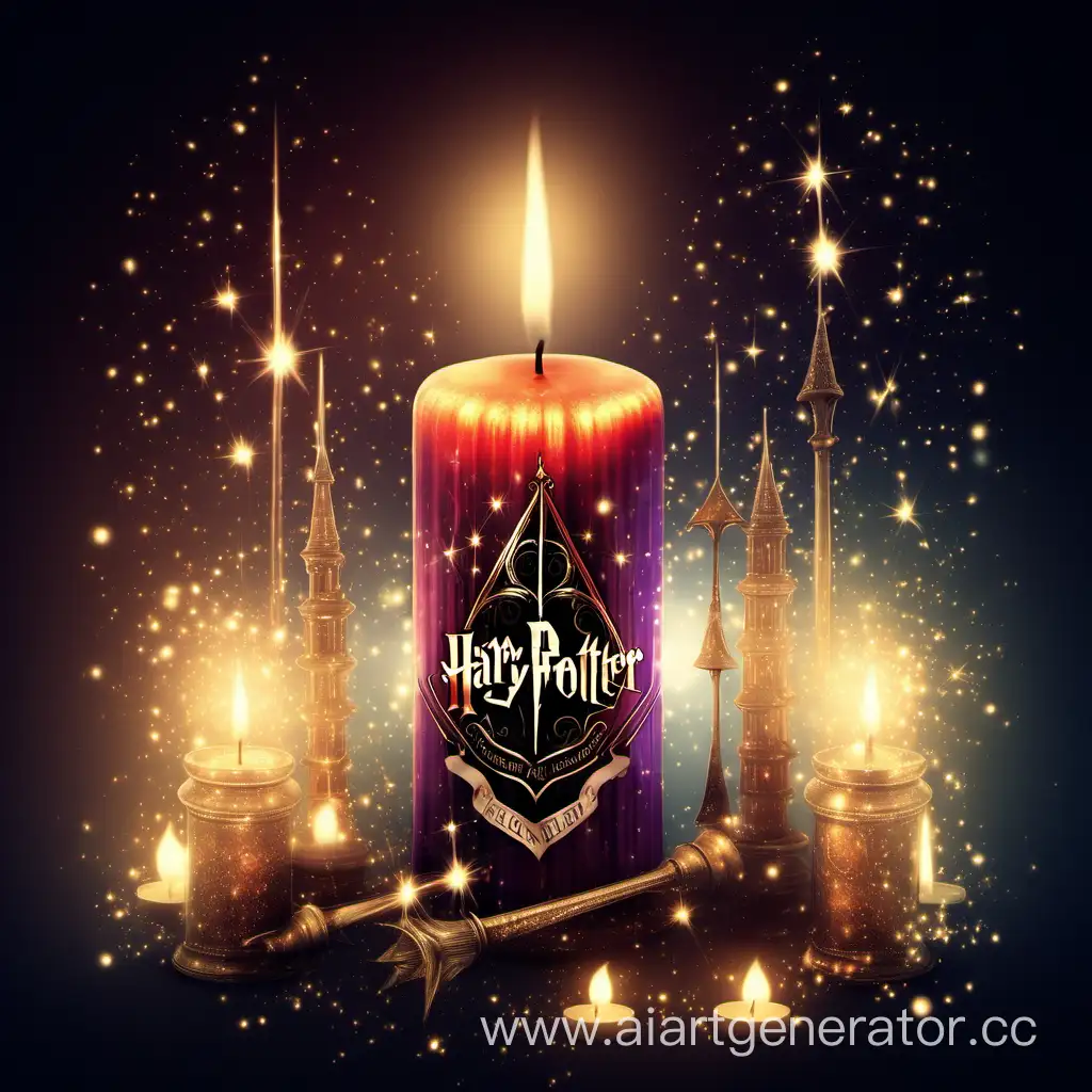 свеча, магия, гарри поттер, волшебство, блеск

