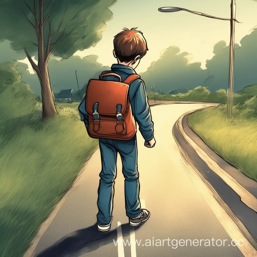 Curious-Boy-Discovers-Lost-Wallet-on-the-Road