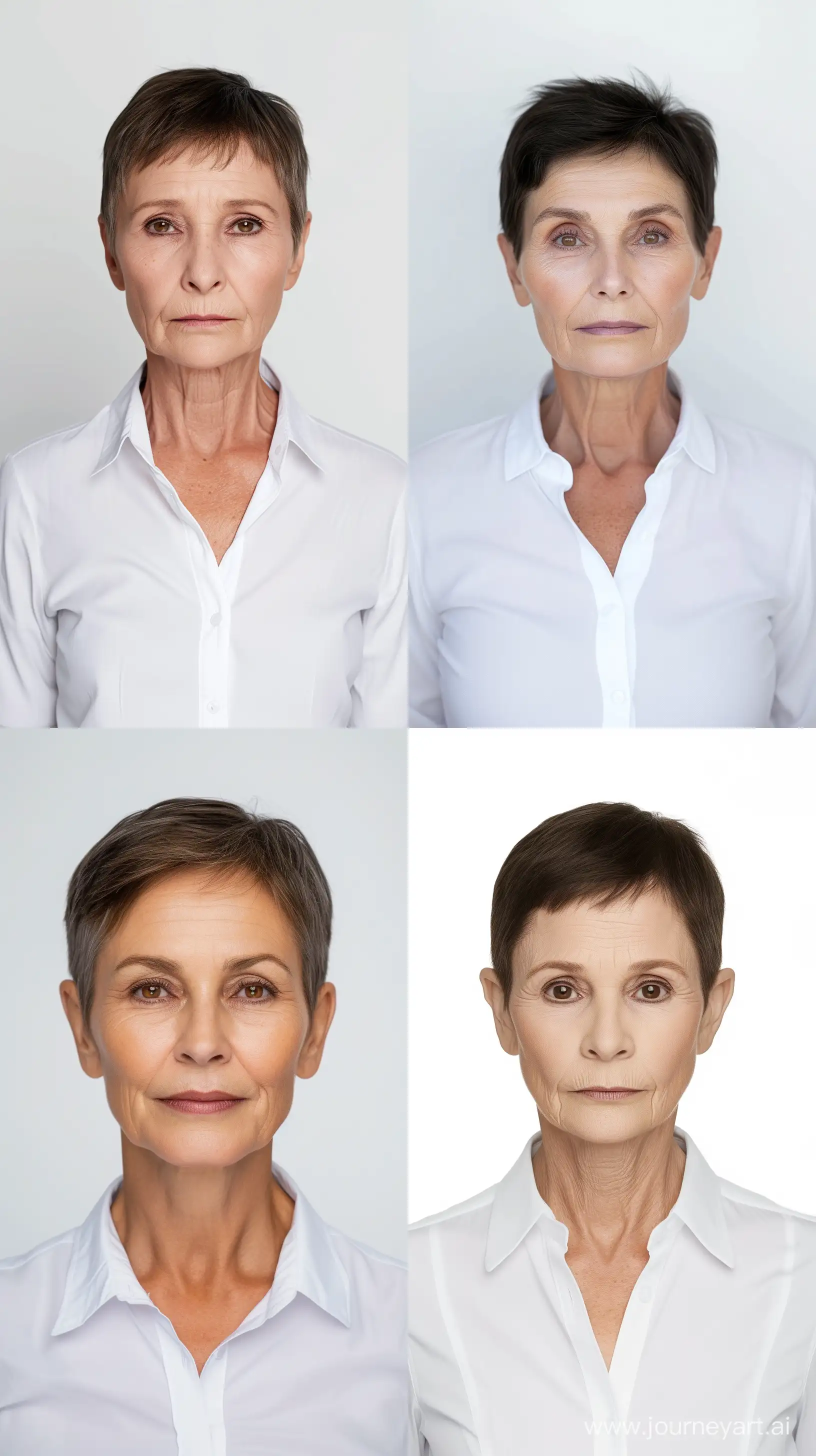 Natural-Aging-Elegance-Realistic-Portrait-of-a-65YearOld-Woman-in-White-Dress-Shirt