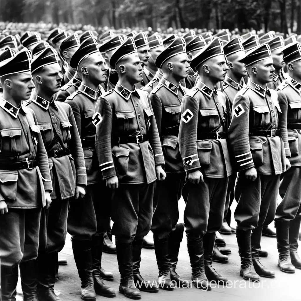 German-National-Socialist-Soldiers-Marching-in-Formation