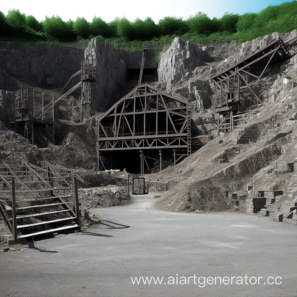 каменоломня средневековье шахта