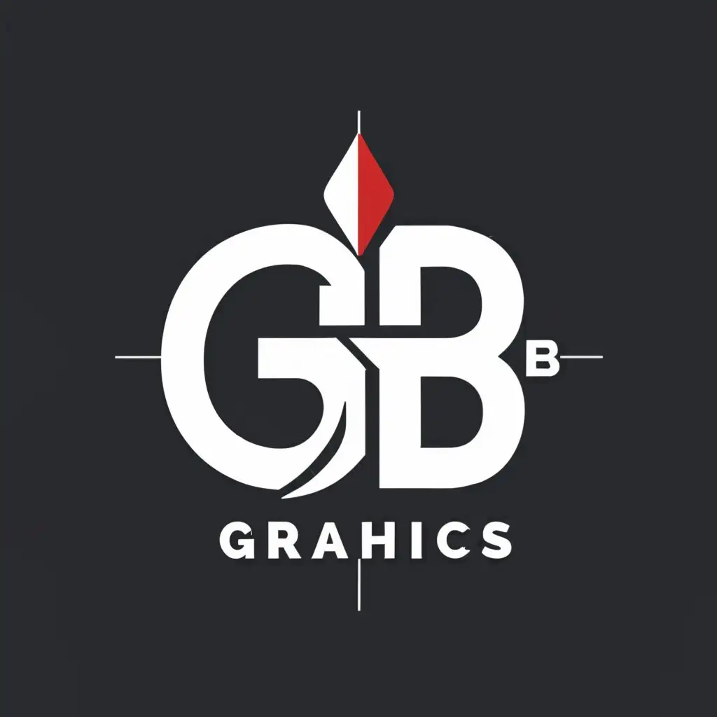 a logo design,with the text "GB Graphics", main symbol:GB,Moderate,be used in Travel industry,clear background