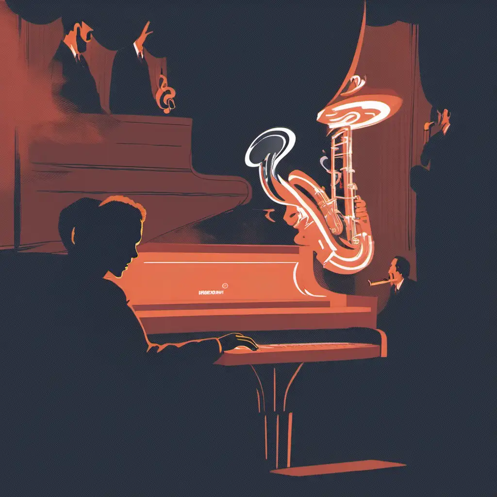 Vibrant Jazz Atmosphere in a Smokey Club