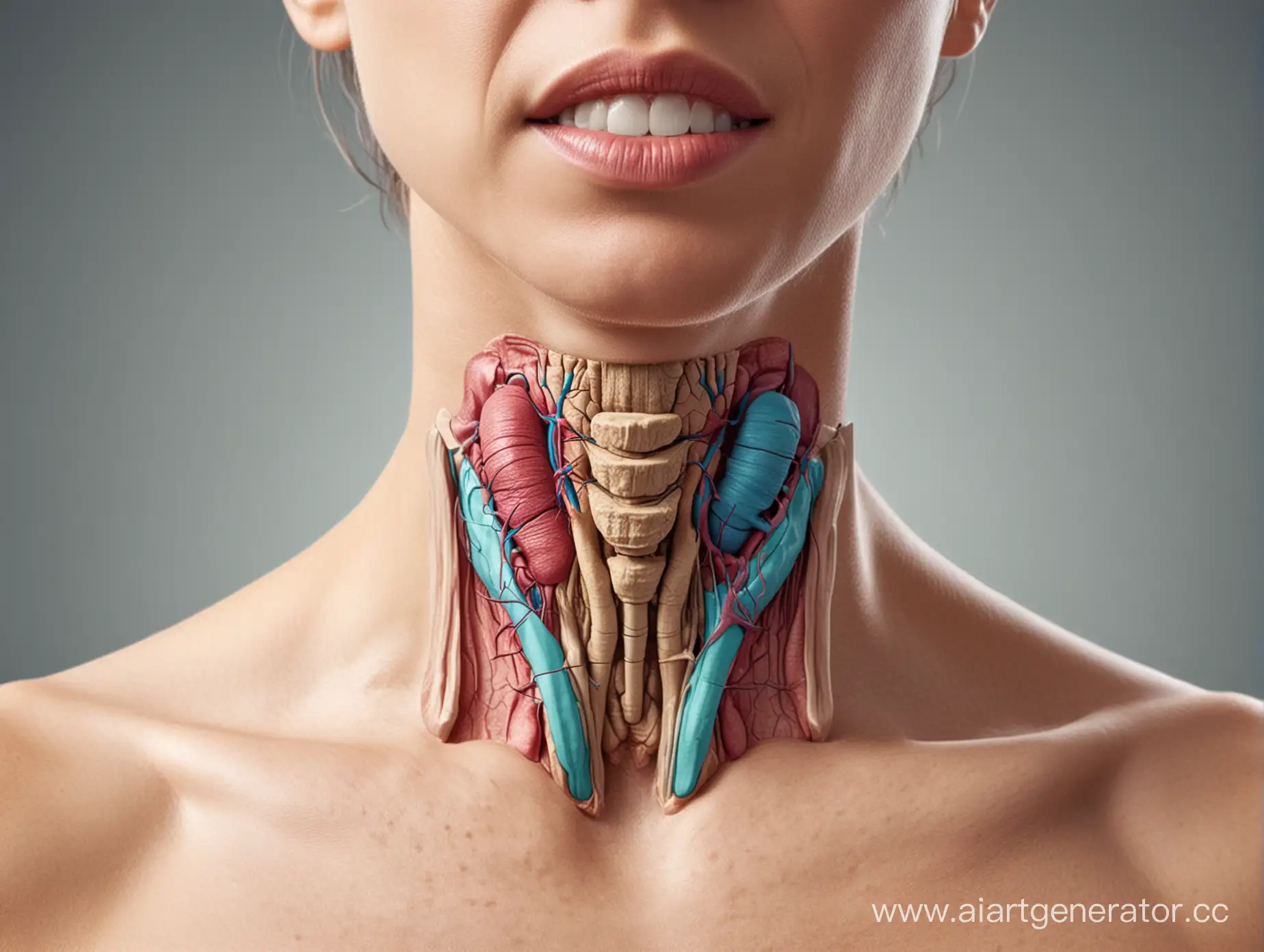 Anatomy-of-the-Thyroid-Gland-in-Humans-Detailed-Illustration