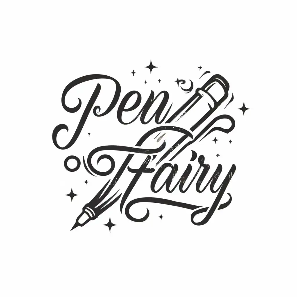 logo, A PEN, with the text "PEN FAIRY", typography