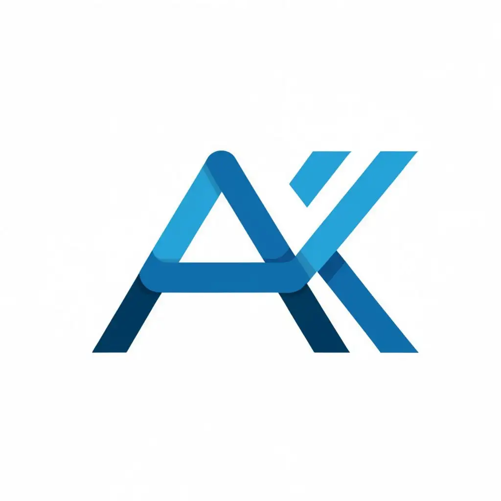 logo, AK, with the text "AK", typography, be used in Internet industry