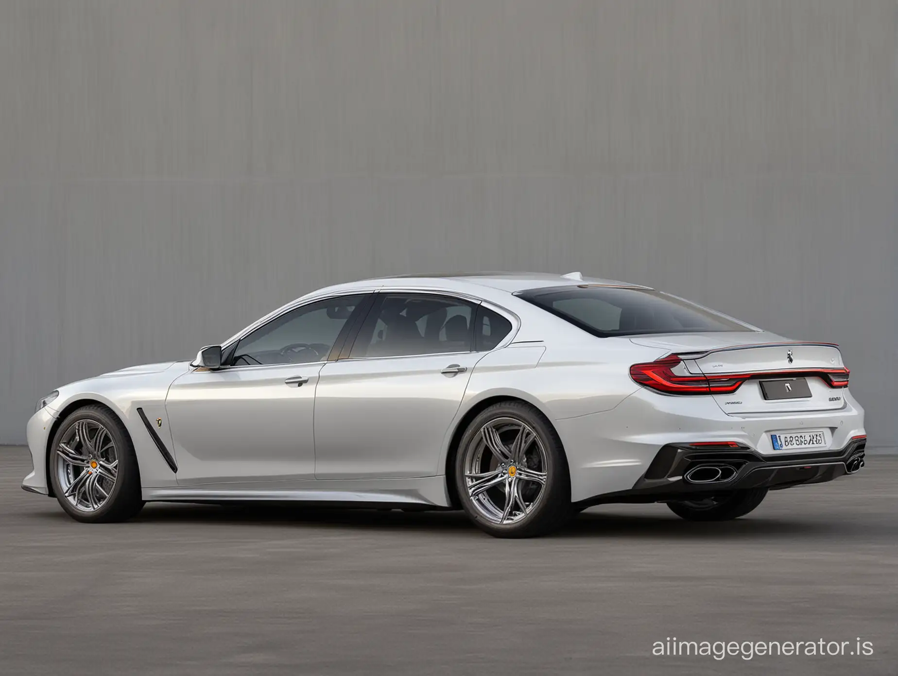 If the design department of Ferrari redesigned the BMW 7 series.