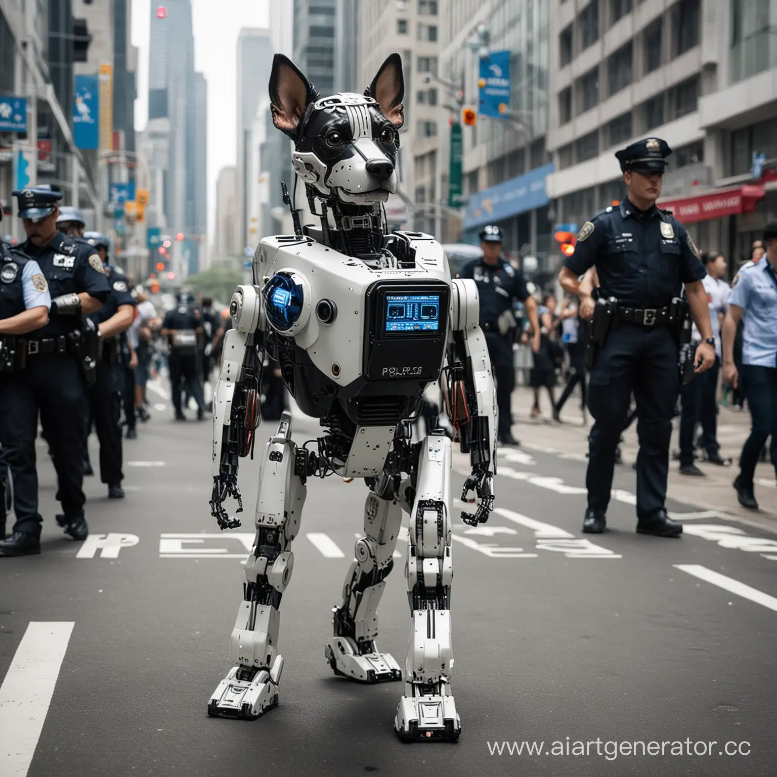 Futuristic-Robot-Dog-Police-Patrolling-Urban-Streets