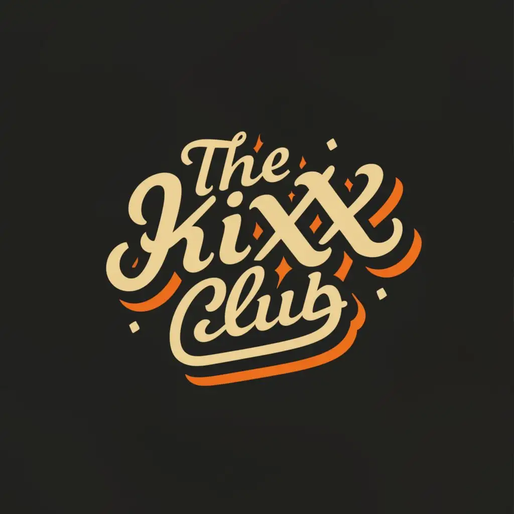 logo, Sneakers & Streetwear, with the text "The Kixx Club", typography, be used in Events industry