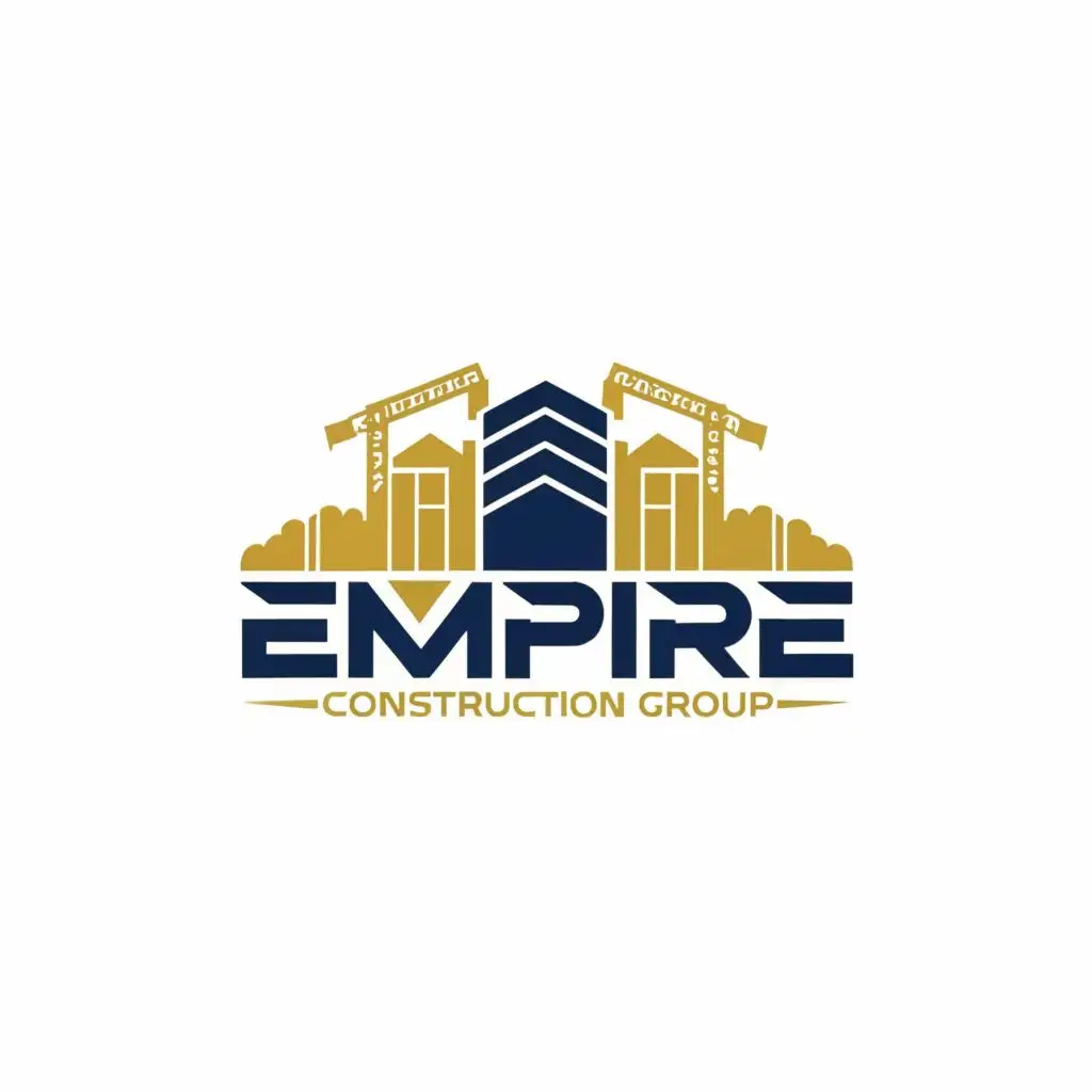 logo, Construction, with the text "Empire Construction Group", typography, be used in Construction industry