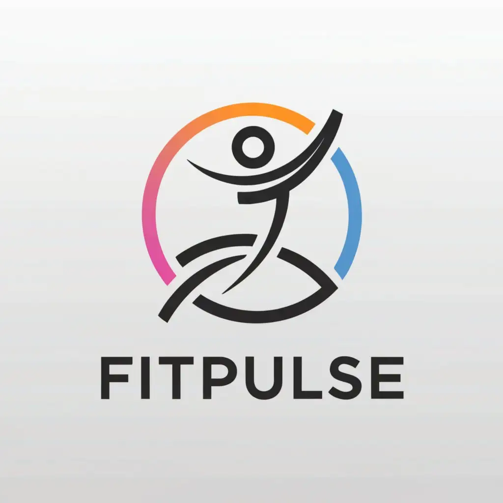 a logo design,with the text "FitPulse", main symbol:fitness body,Moderate,be used in Sports Fitness industry,clear background