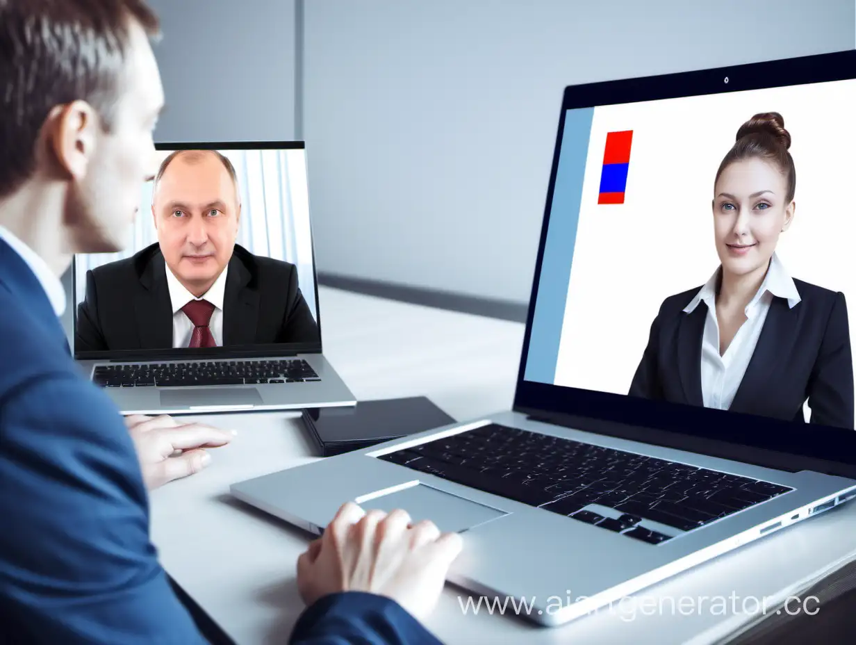 Деловое общение в кругу партнёров из разных уголков России в формате онлайн конференции