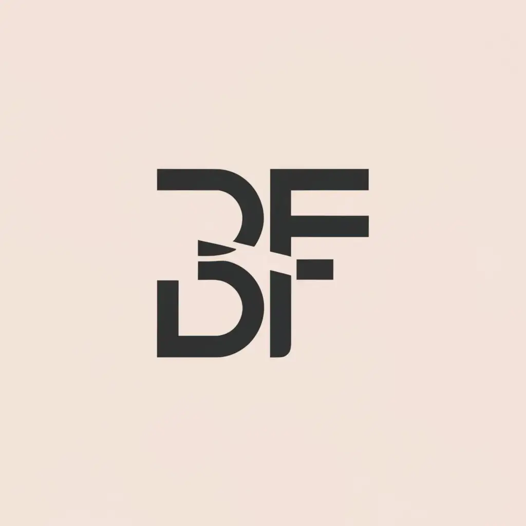 a logo design,with the text "BF", main symbol:BF,Minimalistic,be used in Finance industry,clear background