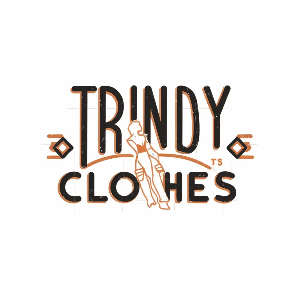 a logo design,with the text "Trendy Clothes", main symbol:clothes,Moderate,clear background
