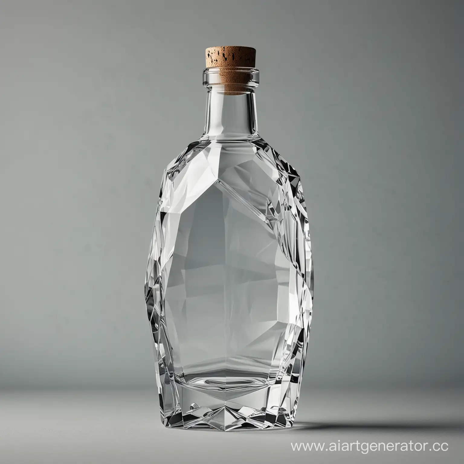 Sharp-Angles-Vodka-Bottle-Rendered-in-Brutal-Faceted-Style