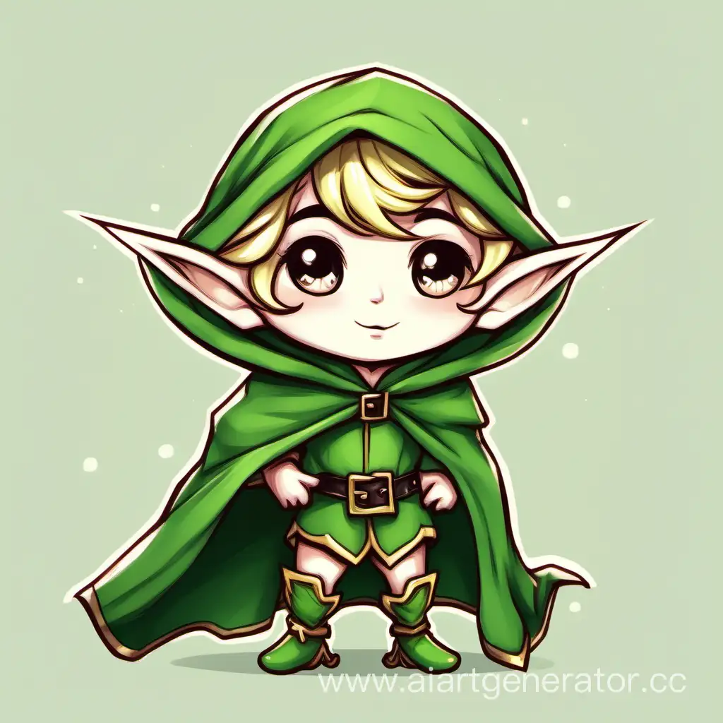 Chibi-Elf-in-Green-Cloak