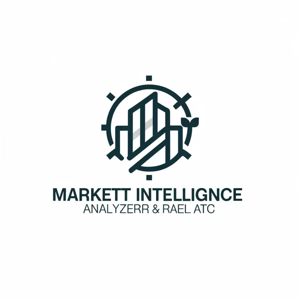 a logo design,with the text "Market intelligence 
Analyzer & etc", main symbol:business,Moderate,be used in Real Estate industry,clear background
