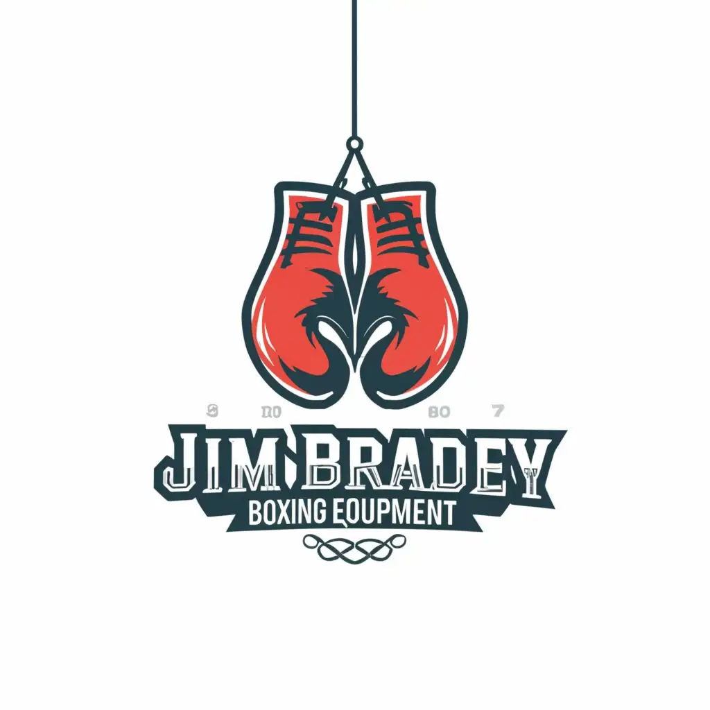 a logo design,with the text "Jim Bradley Boxing Equipment", main symbol:minimal,Moderate,be used in Sports Fitness industry,clear background