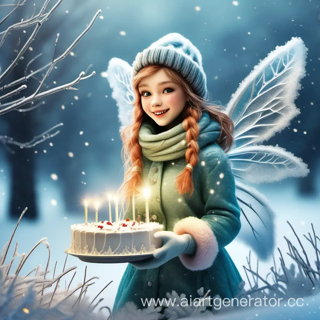 Поздравляю с днем рождения, зимний мотив для девушек 24 года, жизнерадостности, обоятельна, целеустремленная. Природа зима, мороз, солнце, и маленькая сказка зимняя