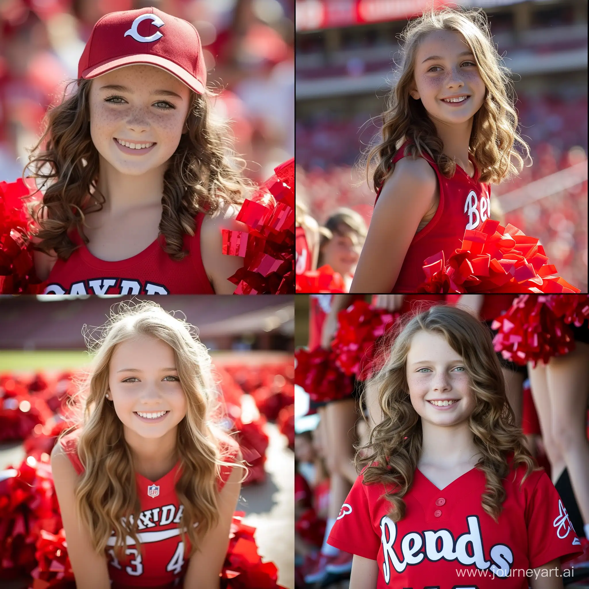 Cincinnati Reds 13-14 year old cheerleader