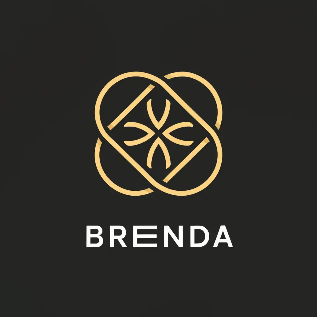LOGO-Design-For-Brenda-Minimalistic-Woven-Pattern-Emblem-for-the-Technology-Industry