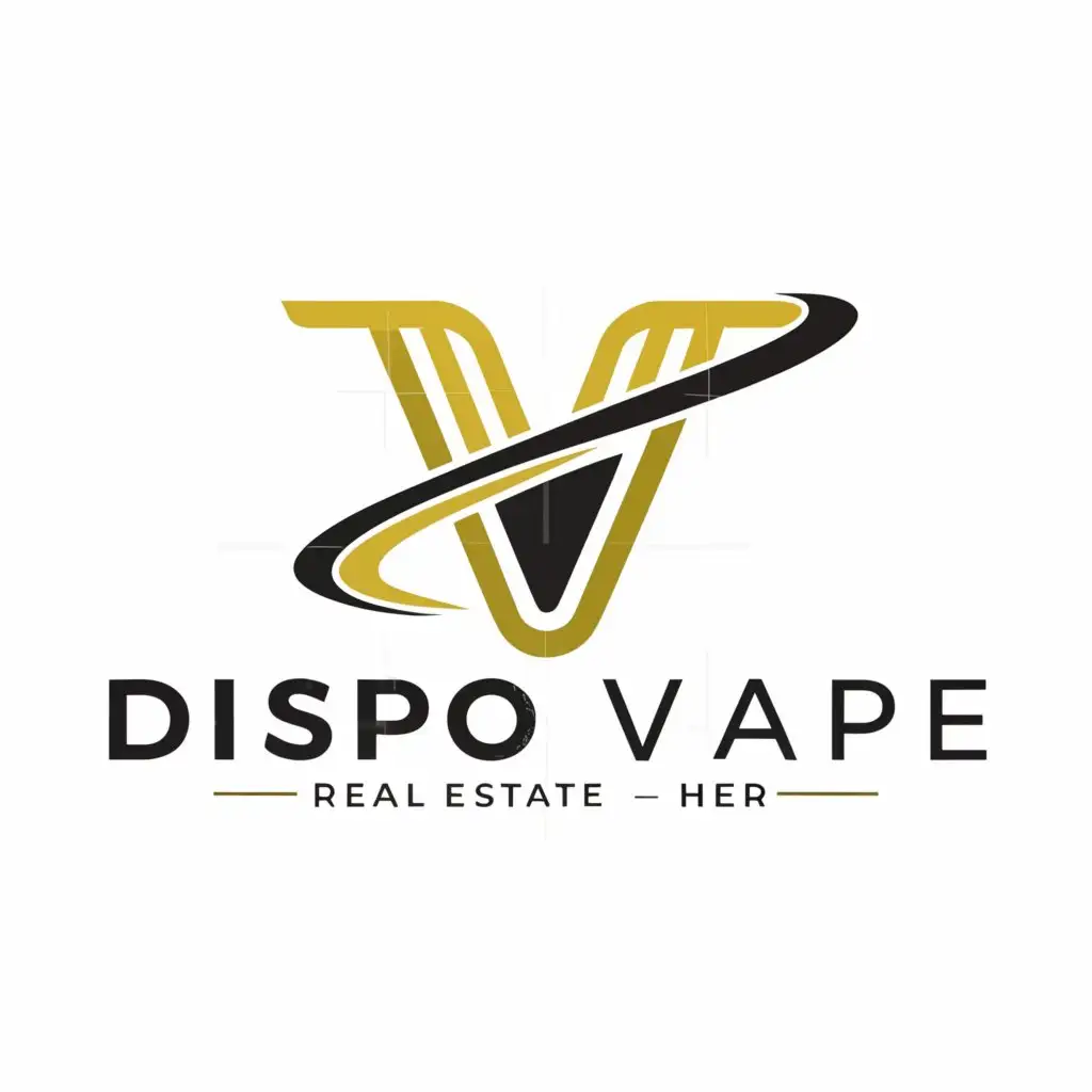 a logo design,with the text "Dispo Vape", main symbol:LETTER,Moderate,be used in Real Estate industry,clear background
