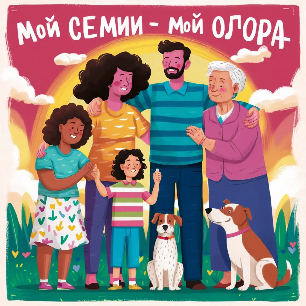 плакат на тему "моя семья - моя опора"