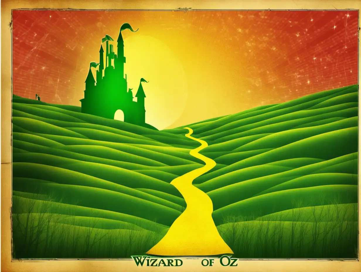  amateur wizard of oz poster made with degrade