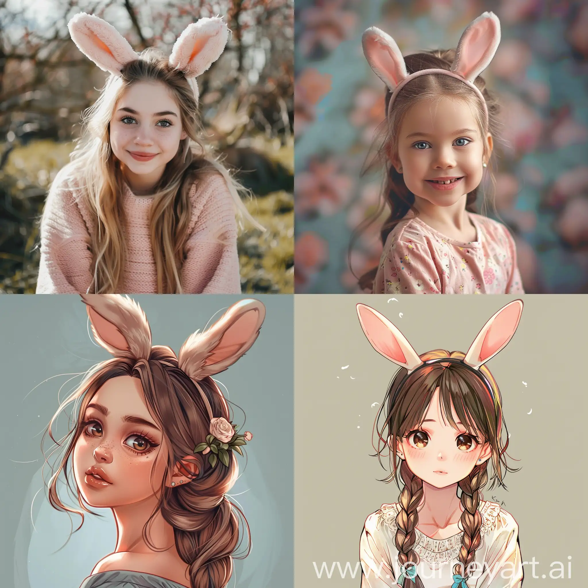 Adorable-Girl-Wearing-Bunny-Ears-Portrait