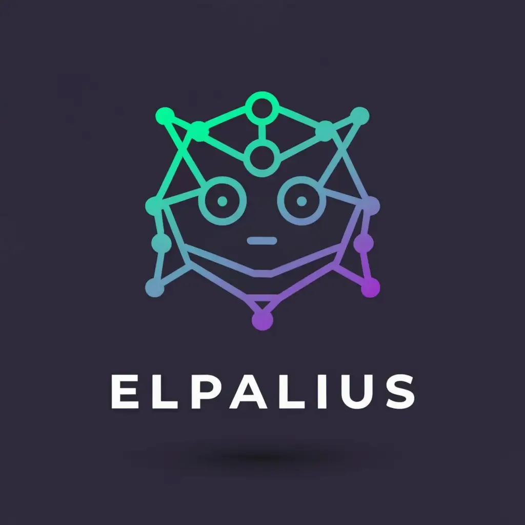 a logo design,with the text "Elphalius", main symbol:chat bot,complex,be used in Entertainment industry,clear background