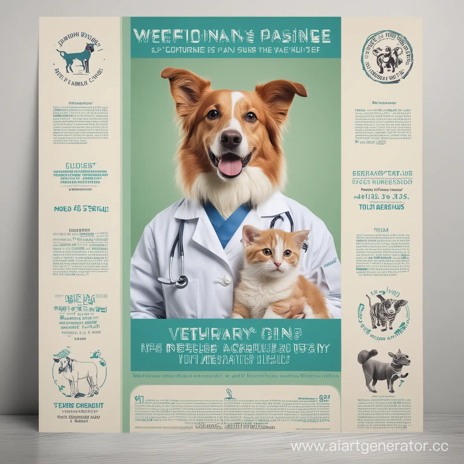 ветеринарная клиника реклама 
