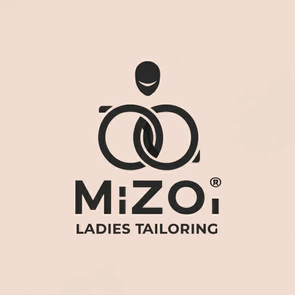a logo design,with the text "MOZO LADIES TAILORING", main symbol:TAILORING,complex,be used in Entertainment industry,clear background