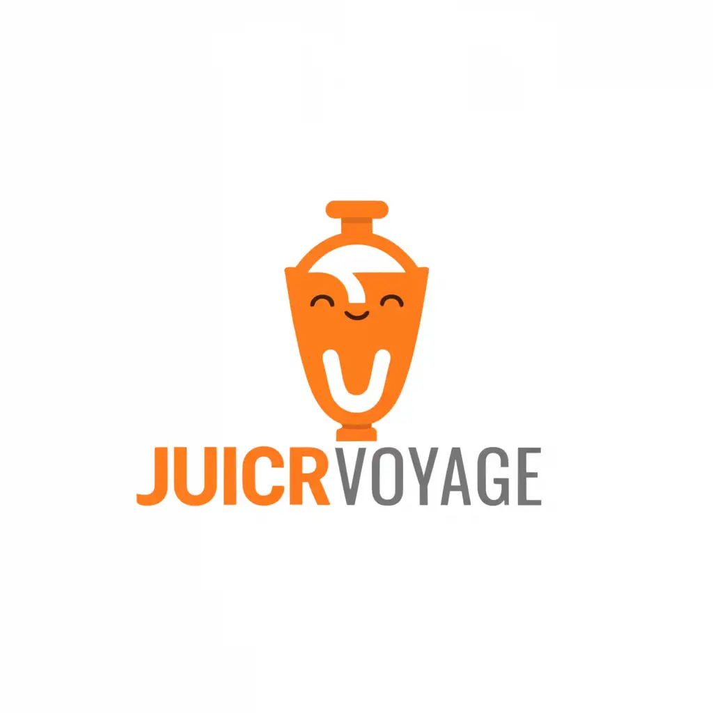 a logo design,with the text 'JuicyVoyage', main symbol:Juicer,Moderate, clear background