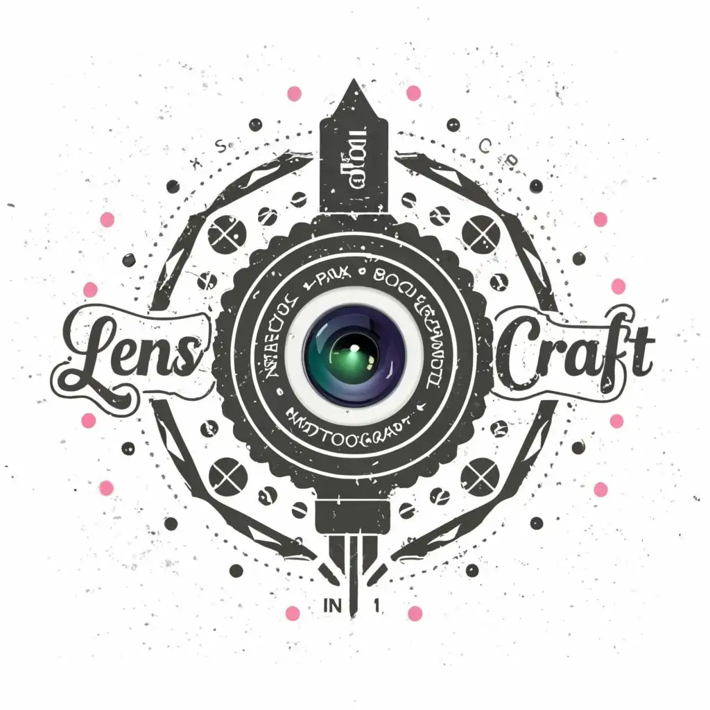 LOGO-Design-For-Lense-Craft-Elegant-Typography-with-Photographic-Lens-Symbolism