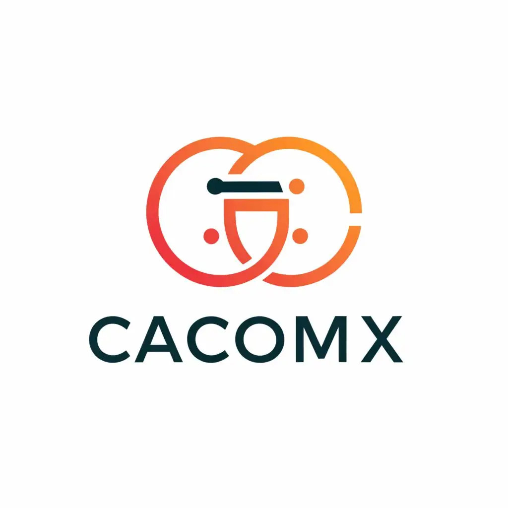a logo design,with the text "cacomx", main symbol:connect,Moderate,be used in Finance industry,clear background