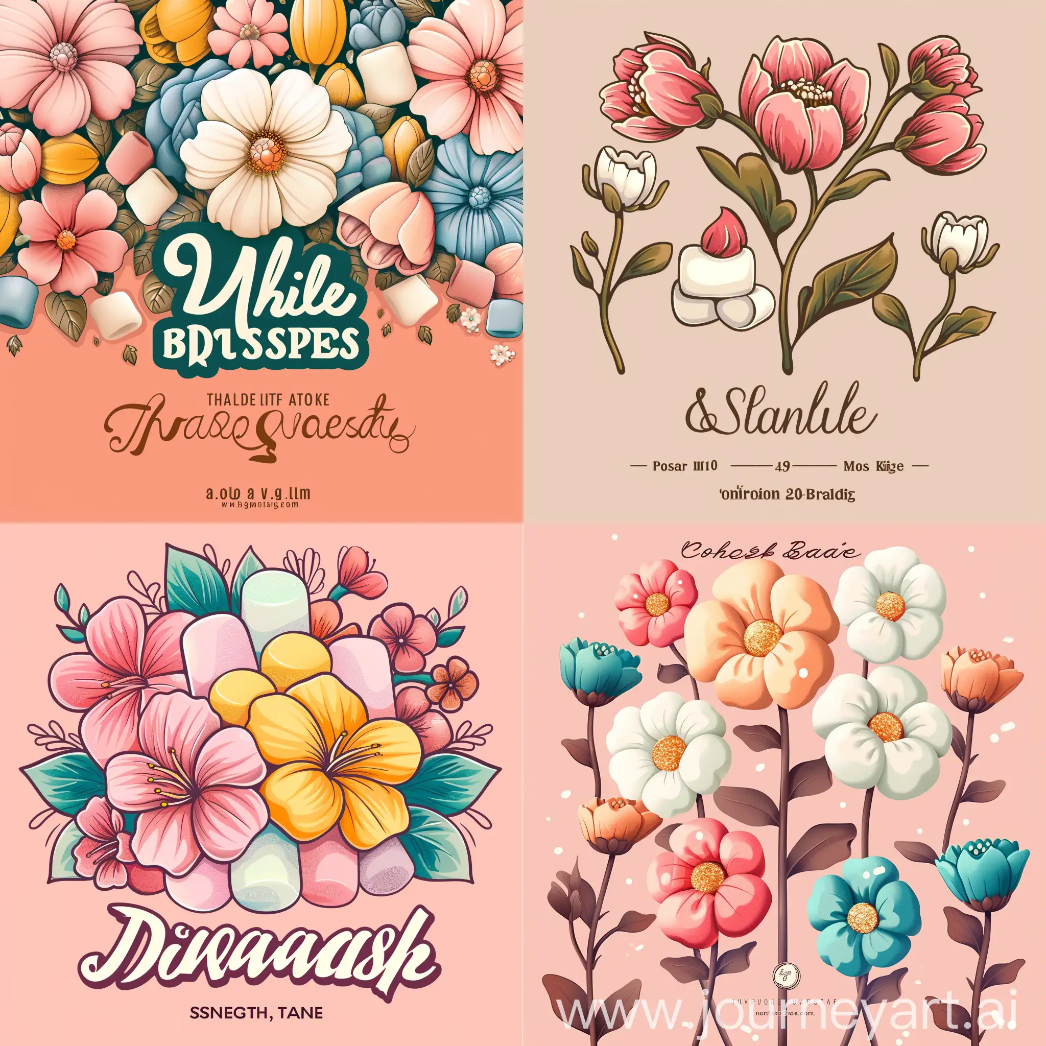 Floral-Marshmallow-Logo-Vector-for-Dessert-Brand