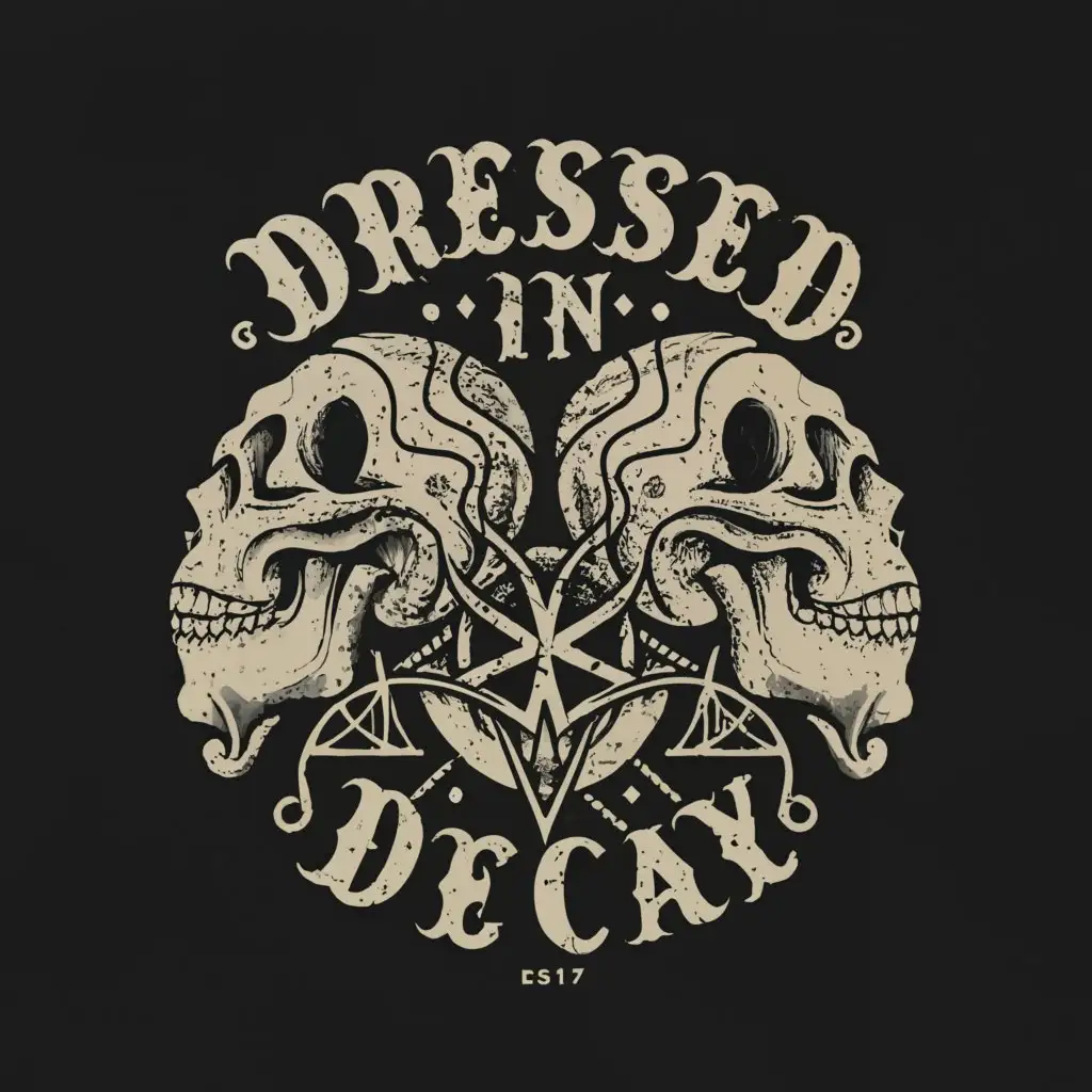 LOGO-Design-for-Dressed-In-Decay-Conjoined-Skulls-Sacred-Geometry-on-a-Clear-Background