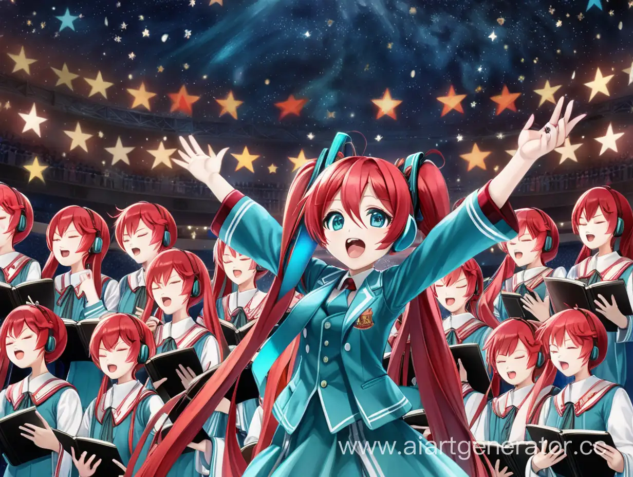 Soviet-Pioneer-Miku-Singing-in-Night-Choir-under-Starry-Sky