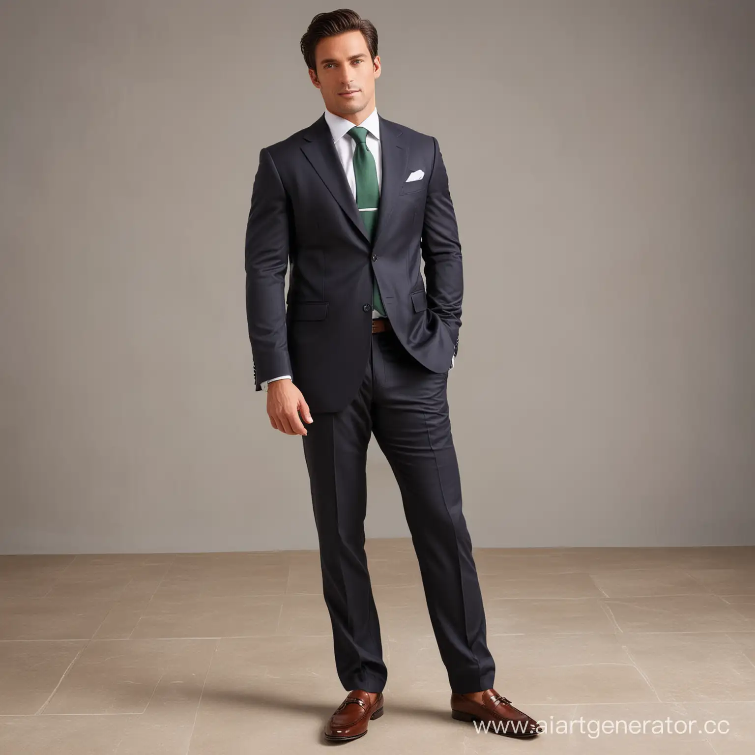 Stylish-Businessman-in-Graphite-Suit-Corporate-Professionals-Balanced-Life