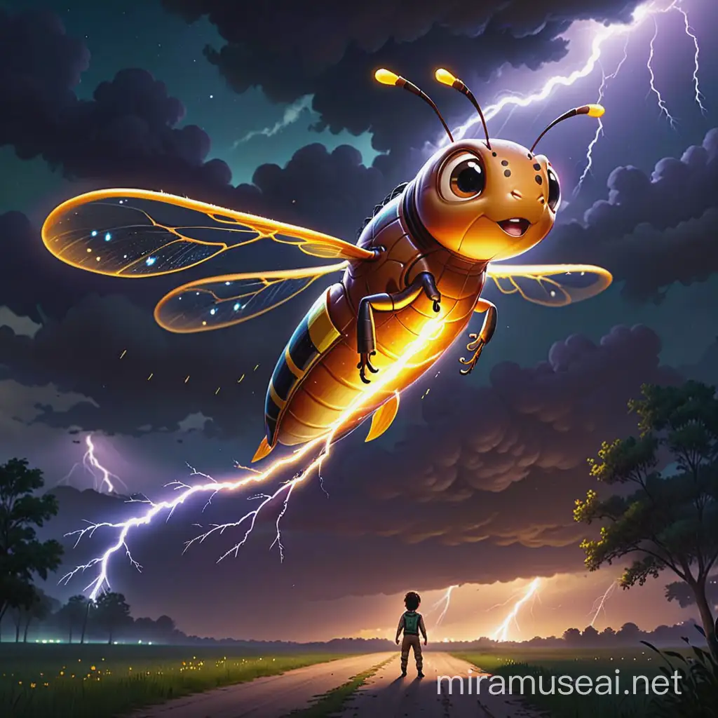 Firefly Scared of Lightning Strike