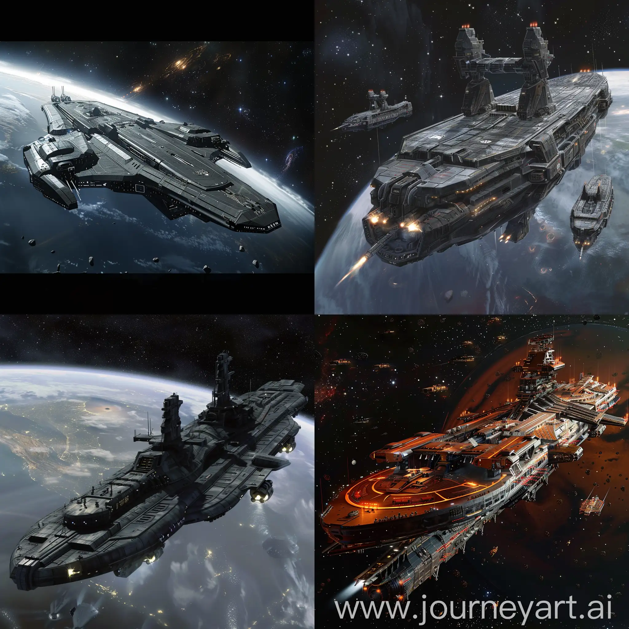 Interstellar-PlanetaryScale-Warship-in-Deep-Space