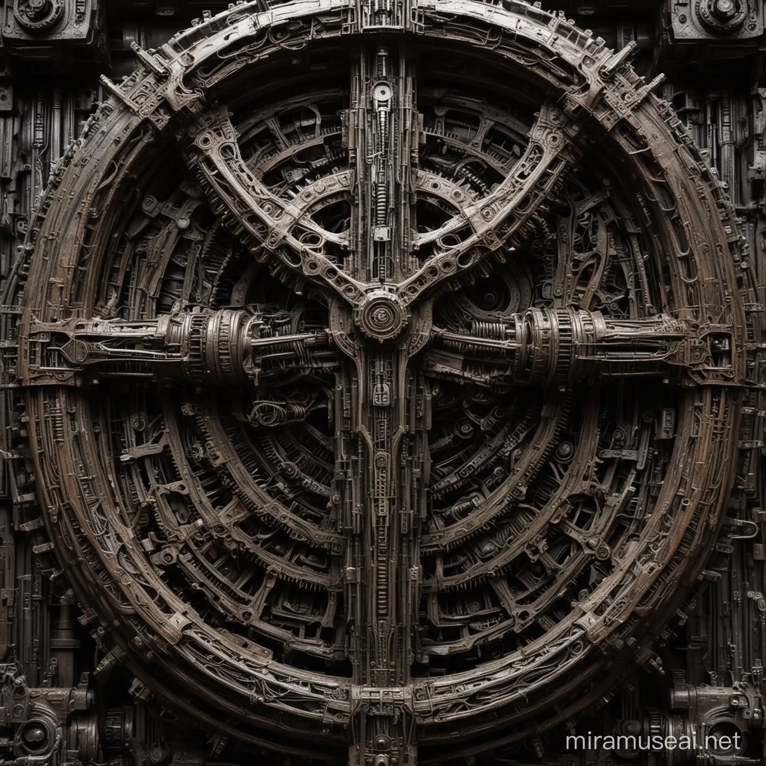 giger gigantic mechanism rust gear