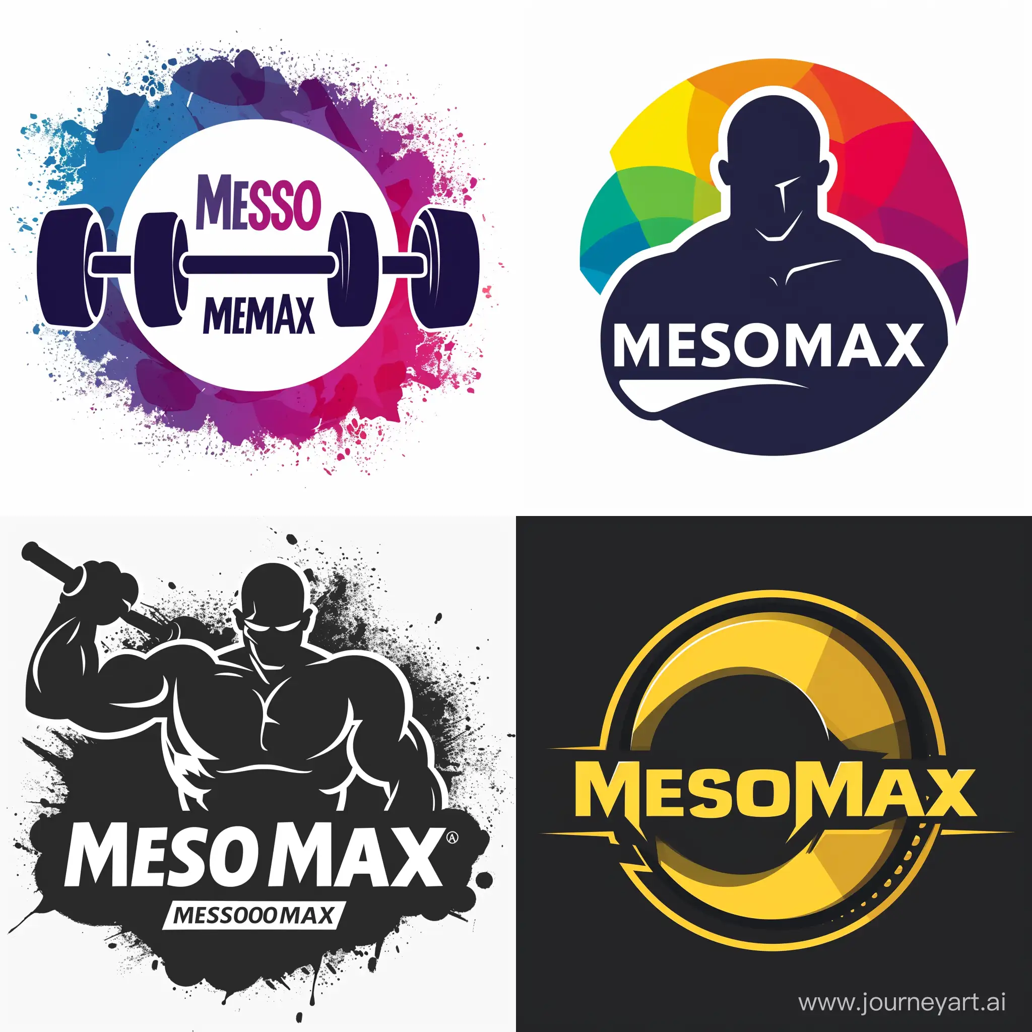 MesoMax Fitness logo design