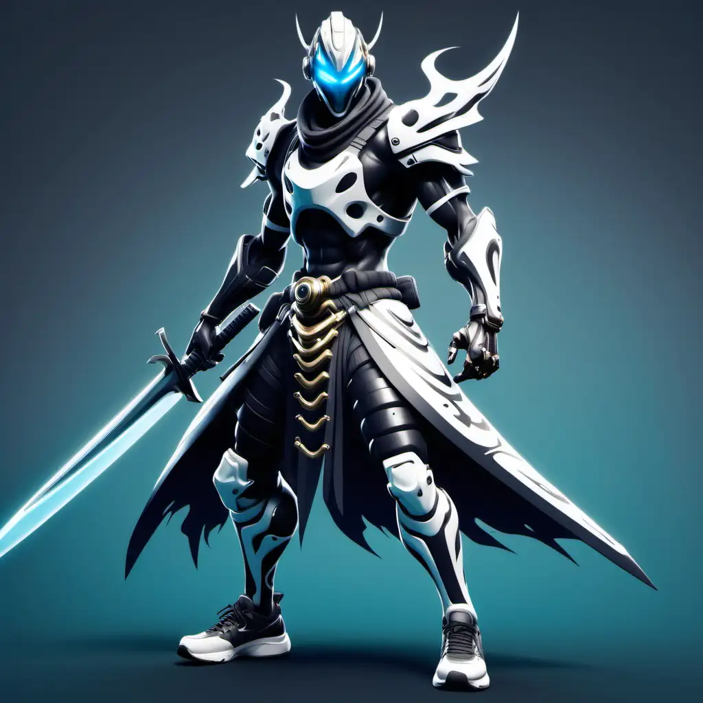 Fortnite Hip Hop Samurai Mecha Nike Warframe with Sword | MUSE AI