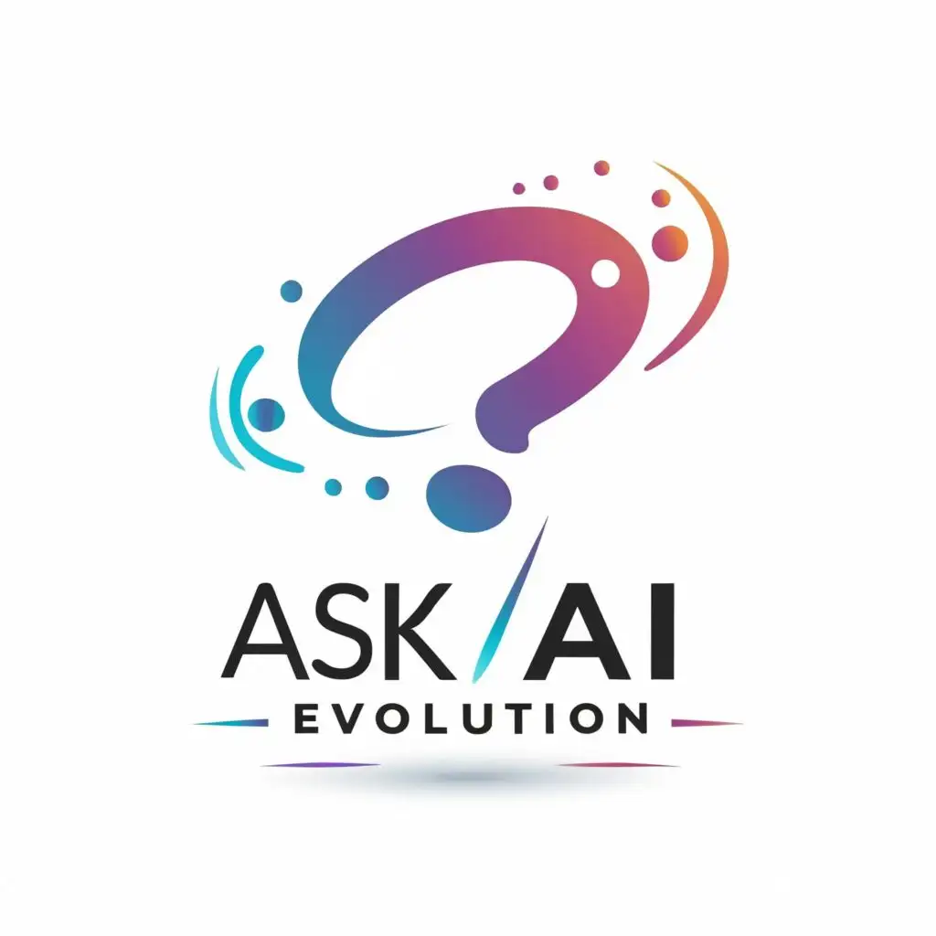 logo, ?, with the text "ask AI evolution", typography, be used in Education industry