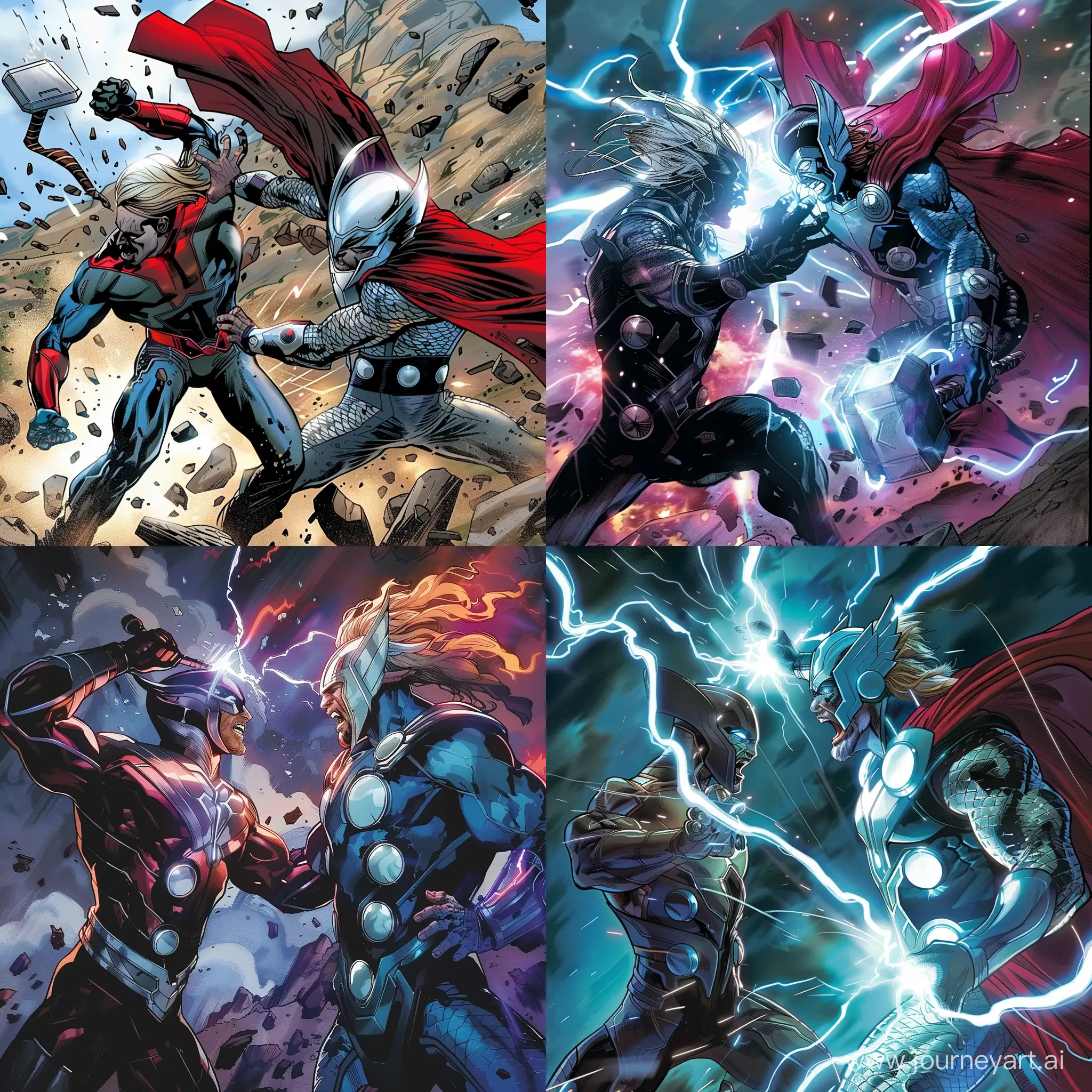 Genis-Vell fight with thor