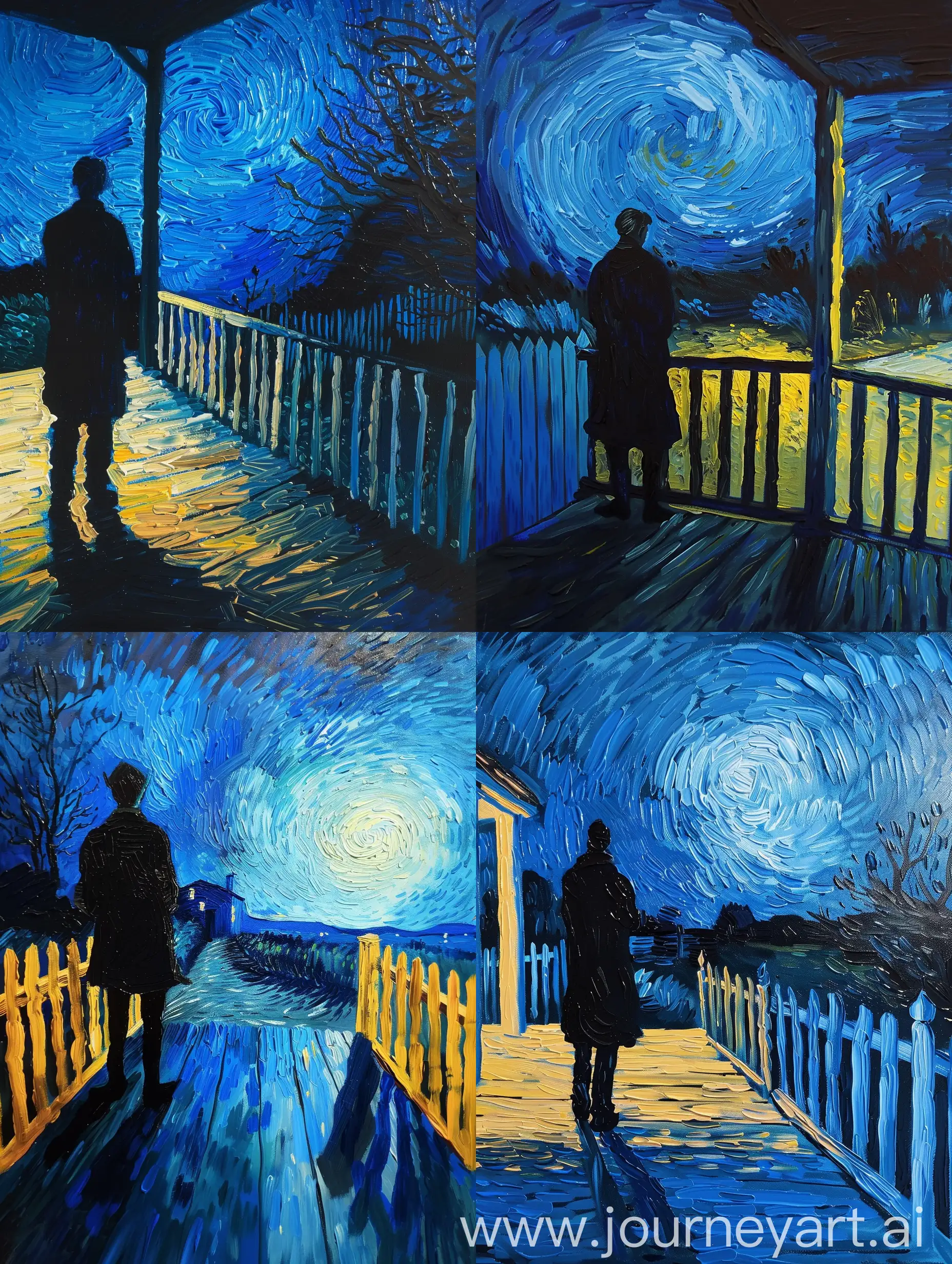 Solitary-Figure-on-a-Van-GoghInspired-Nighttime-Porch