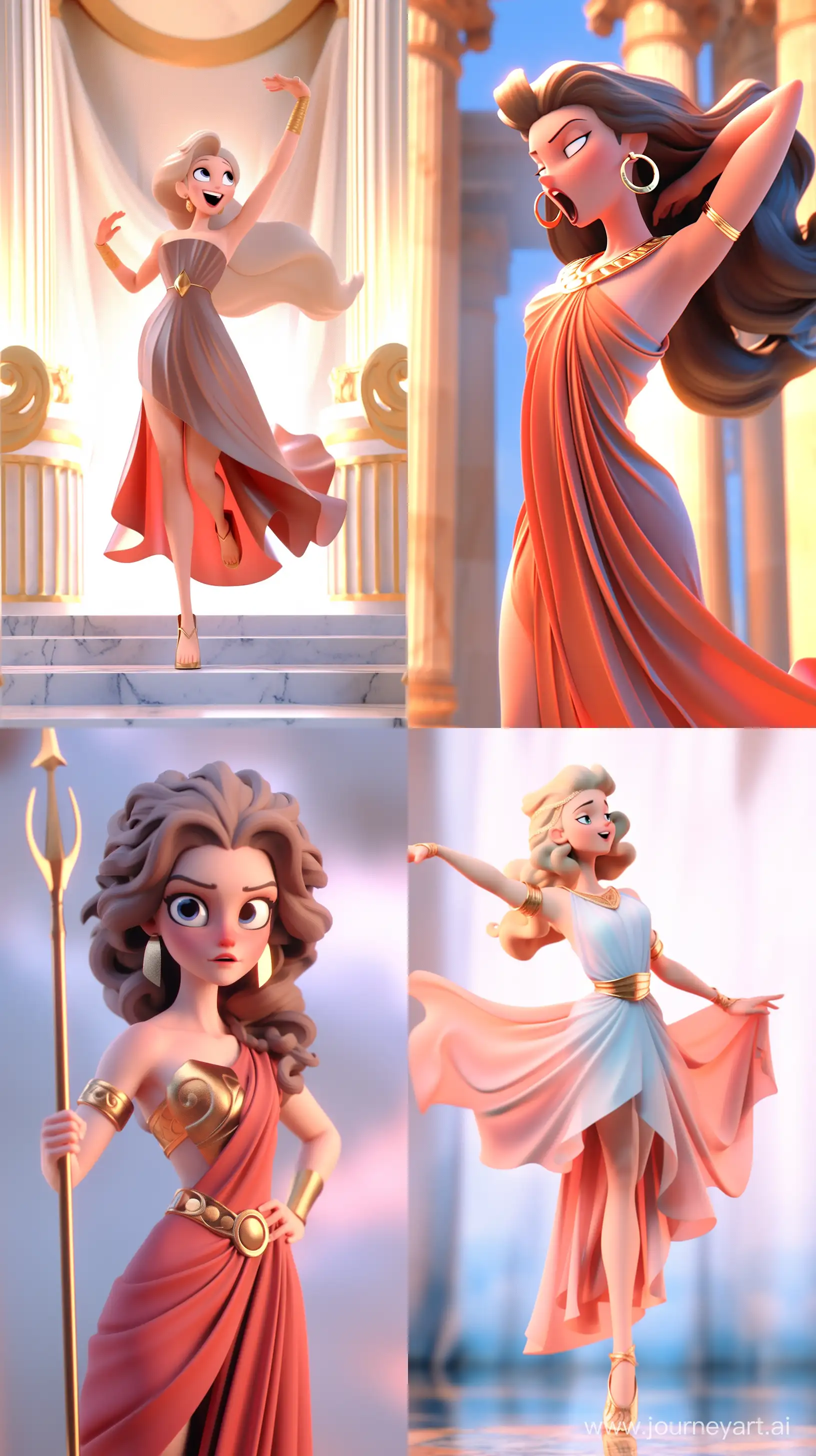 Celestial-Greek-Goddess-Engages-in-Exercise-3D-Animation-in-Pixar-Style