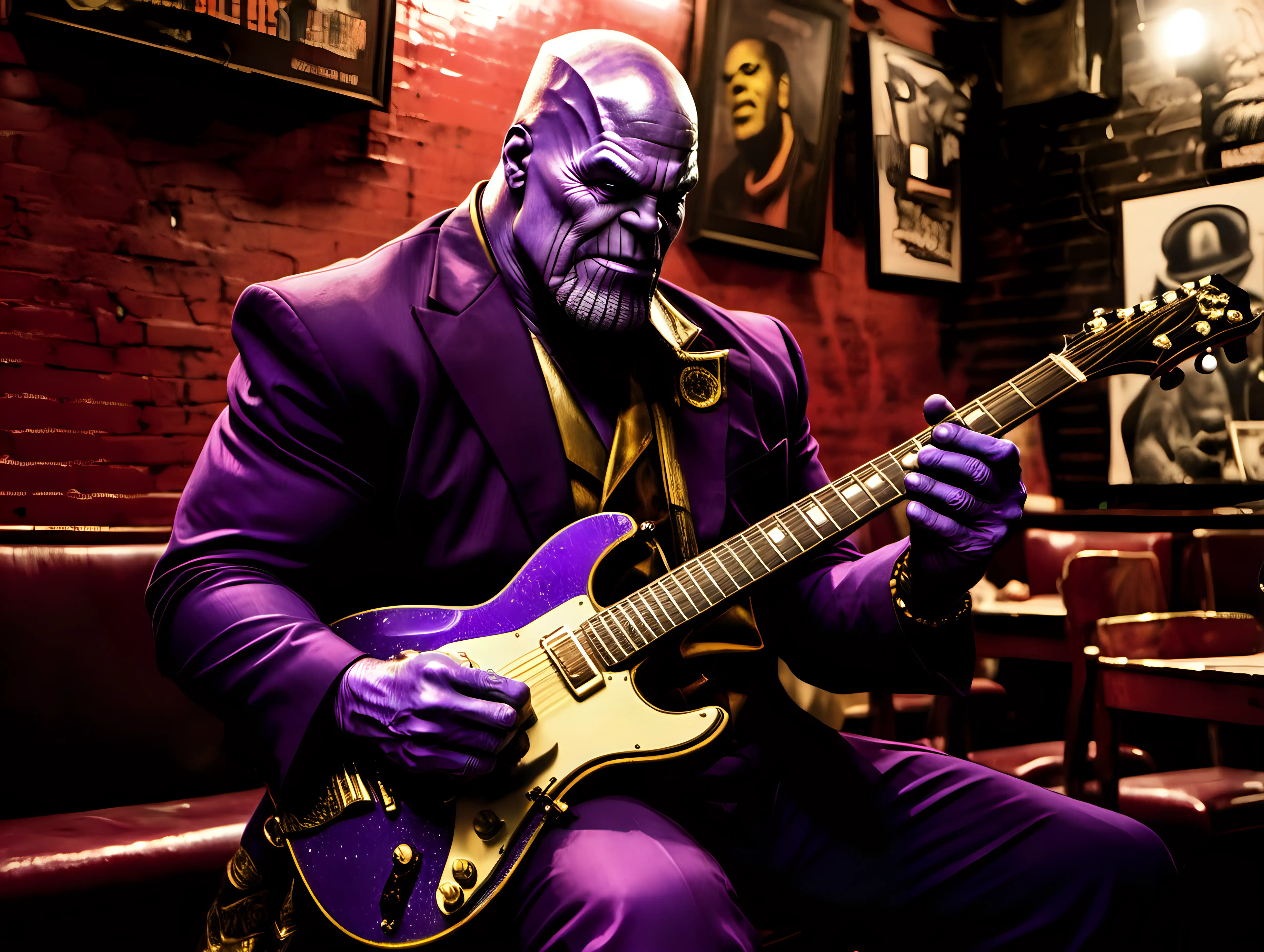 Thanos Playing Blues Guitar in Iconic Bowery Blues Club