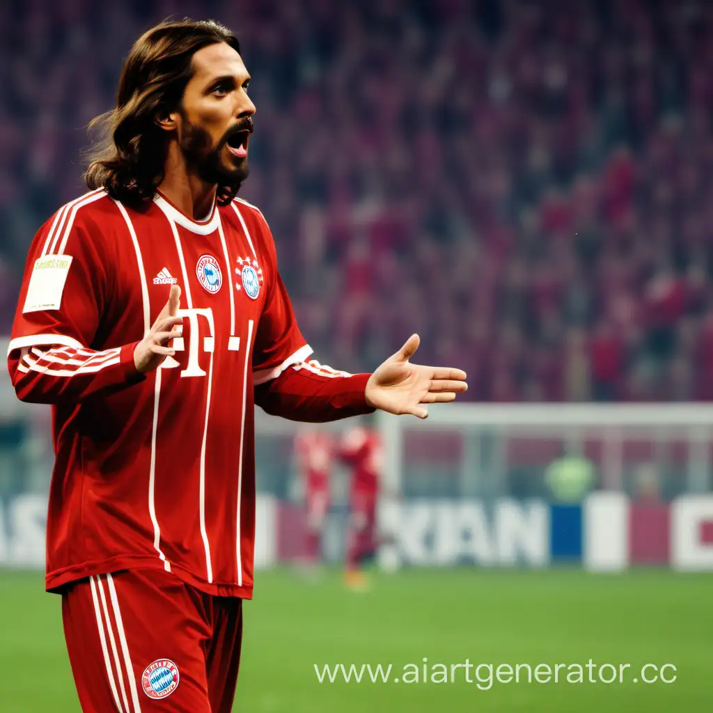 Иисус Христос играет за футбольный клуб Бавария Мюнхен